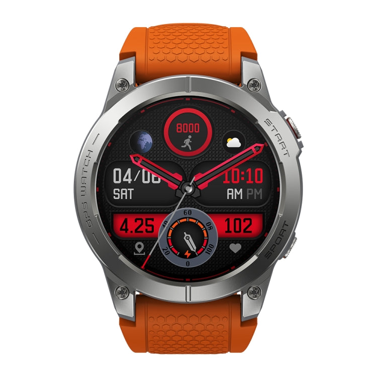 Zeblaze Stratos 3 1.43 inch AMOLED Screen IP68 Waterproof Smart Watch, Support Bluetooth Call / GPS (Orange) - Smart Watches by Zeblaze | Online Shopping UK | buy2fix