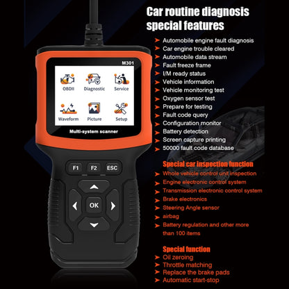 M301 9-18V OBD2 Car Code Reader Scanner Fault Detector - Code Readers & Scan Tools by buy2fix | Online Shopping UK | buy2fix