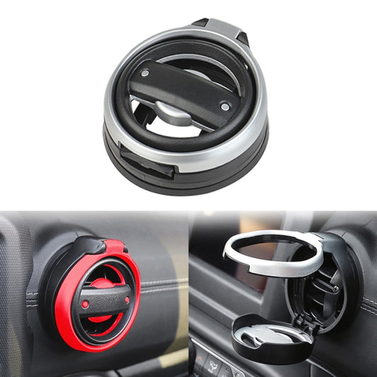 For Wrangler JK 2007-2017 JL / JT 2018+ Car Air Conditioner Air Vent Water Cup Holder (Silver) - Car Drink Holders by buy2fix | Online Shopping UK | buy2fix