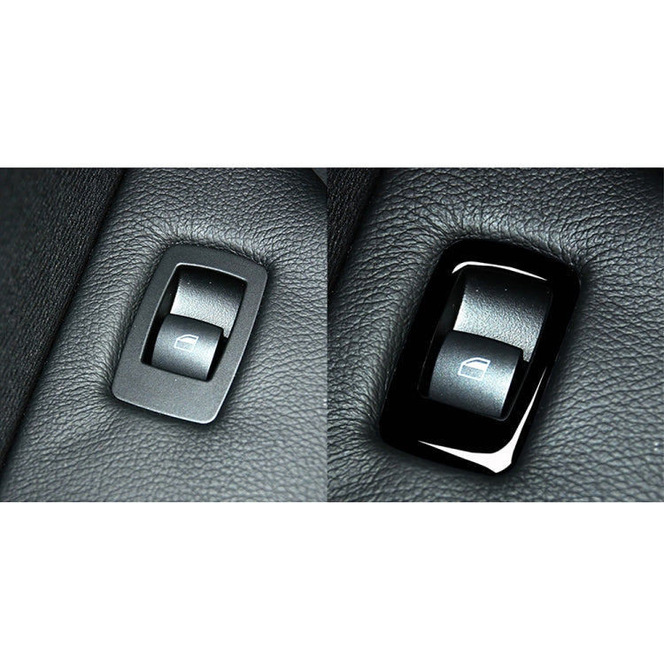 Car Left Drive Window Lift Panel + Start Button Decorative Sticker for BMW X5 E70 2008-2013 / X6 E71 2009-2014(Black) - In Car by buy2fix | Online Shopping UK | buy2fix