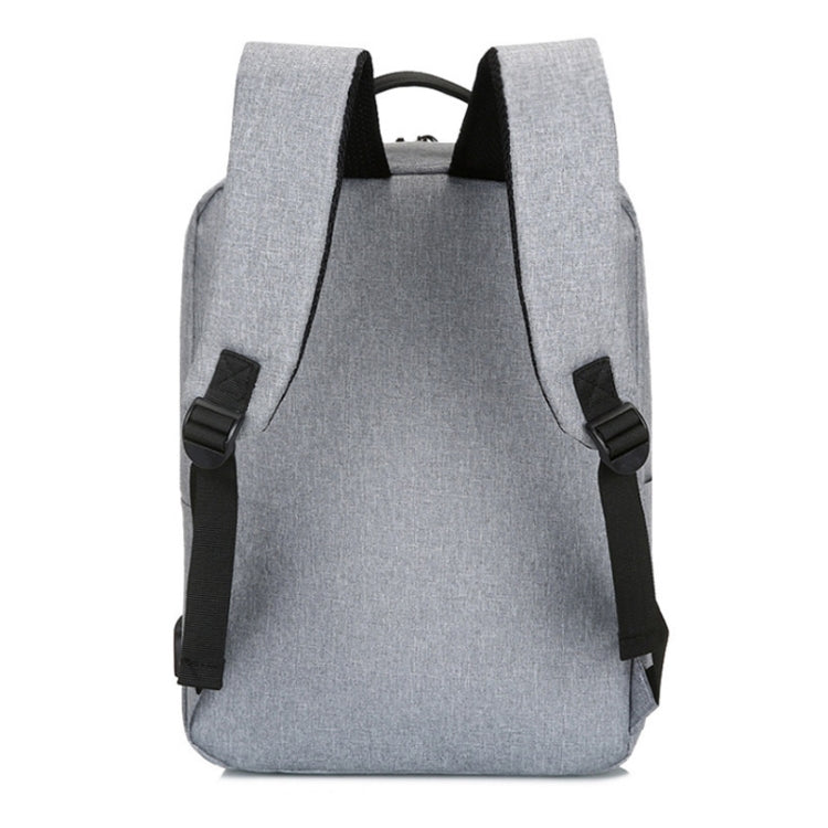 POFOKO Large-capacity Waterproof Oxford Cloth Business Casual Backpack with External USB Charging Design for 15.6 inch Laptops (Grey) - Other by POFOKO | Online Shopping UK | buy2fix