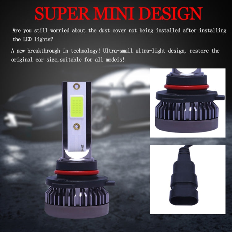 2 PCS H3 DC9-36V / 36W / 8000K / 6000LM IP68 Car / Motorcycle Mini COB LED Headlight Lamps / Fog Light(Ice Blue Light) - LED Headlamps by buy2fix | Online Shopping UK | buy2fix