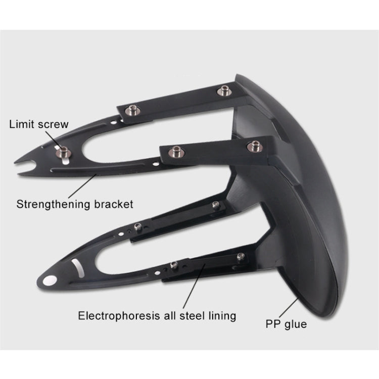 Motorcycle Modified Fender Rear Wheel Fender Dustproof  PP Splash Flaps Mudguards Fender Guard for CFMOTO 150NK / Kawasaki Z250 / Honda CB190R - Others by buy2fix | Online Shopping UK | buy2fix