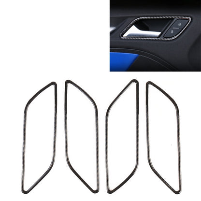 4 PCS Car Carbon Fiber Inner Armrest Decorative Frame for Audi A3 - Car Interior Mouldings by buy2fix | Online Shopping UK | buy2fix