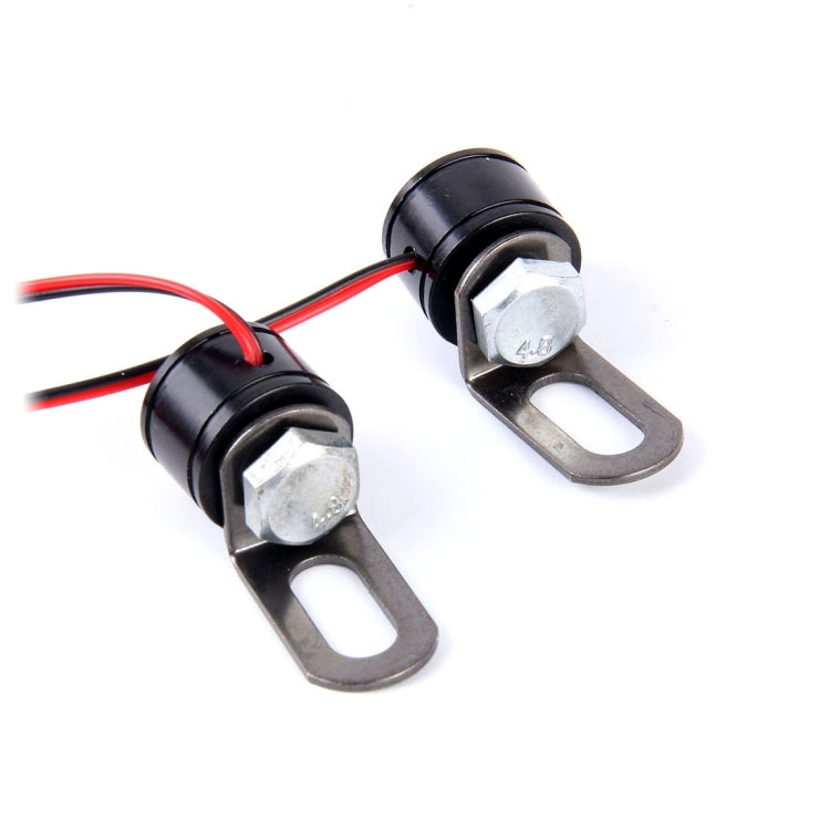 2 PCS 12V 3W  Blue Light Eagle Eyes LED Strobe Light For Motorcycle ，Wire Length: 90cm - Eagle Eye Lights by buy2fix | Online Shopping UK | buy2fix