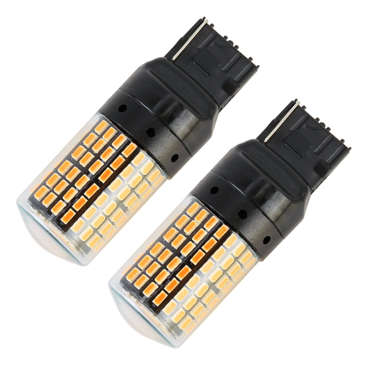 2 PCS T20 / 7440 DC12V / 18W / 1080LM Car Auto Turn Lights with SMD-3014 Lamps (Yellow Light) - Arrow Turn Lights by buy2fix | Online Shopping UK | buy2fix