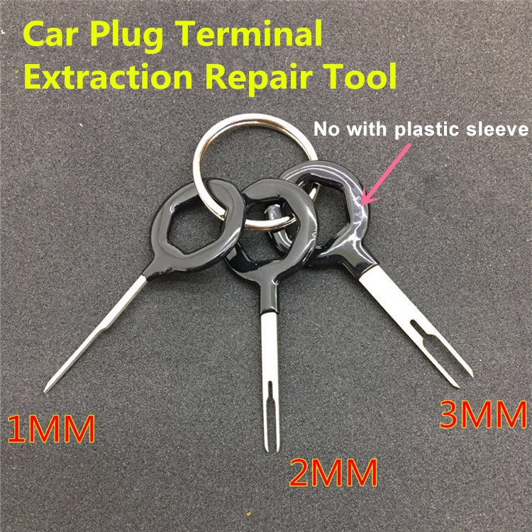 3 PCS Auto Car Plug Circuit Board Wire Harness Terminal Extraction Pick Connector Crimp Pin Back Needle Remove Tool - In Car by buy2fix | Online Shopping UK | buy2fix