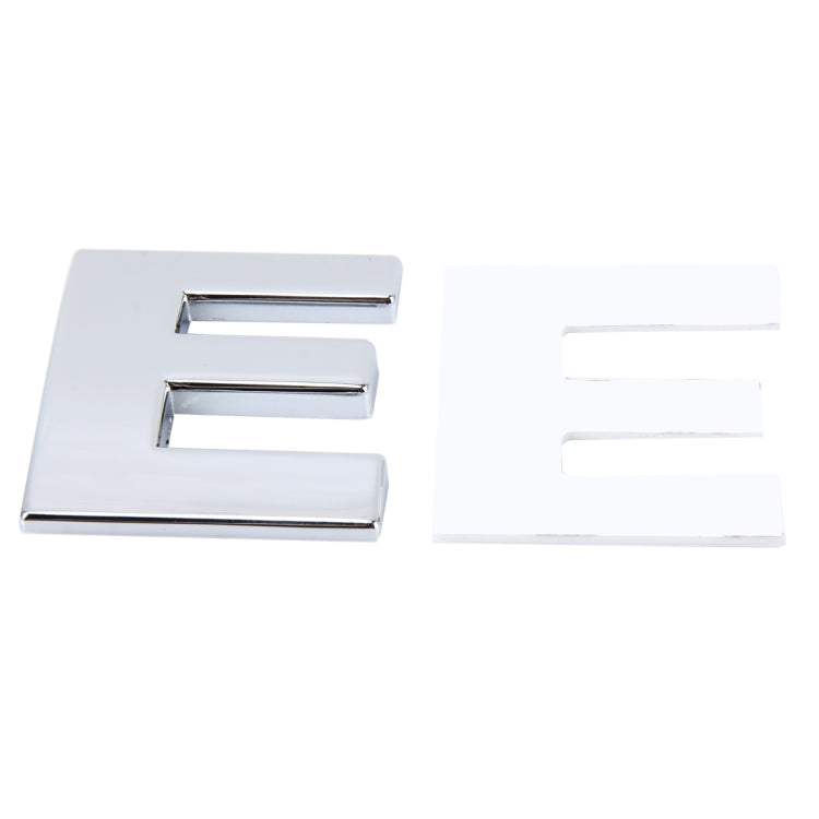 Car Vehicle Badge Emblem 3D English Letter E Self-adhesive Sticker Decal, Size: 4.5*4.5*0.5cm - 3D Metal Sticker by buy2fix | Online Shopping UK | buy2fix