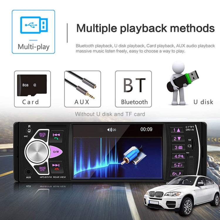 SWM-4022D HD 4.1 inch 12V Universal Car Radio Receiver MP5 Player, Support FM & Bluetooth & TF Card with Remote Control - Car MP3 & MP4 & MP5 by buy2fix | Online Shopping UK | buy2fix