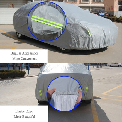 PVC Anti-Dust Sunproof Sedan Car Cover with Warning Strips, Fits Cars up to 5.1m(199 inch) in Length - PE Material by buy2fix | Online Shopping UK | buy2fix