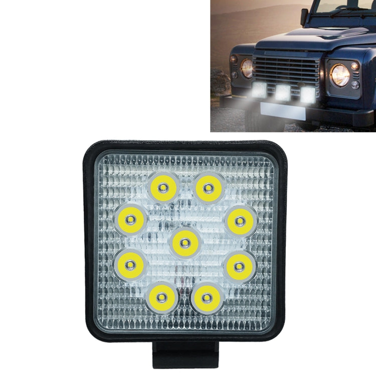 6.7W White Light Square-Shaped Waterproof Car Boat Marine Work Lights Spotlight LED Bulbs, DC 9-30V - Work Lights by buy2fix | Online Shopping UK | buy2fix