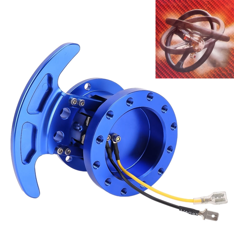 Car Tilt Racing Steering Wheel Quick Release Hub Kit Adapter Body Removable Snap Off Boss Kit(Blue) - In Car by buy2fix | Online Shopping UK | buy2fix