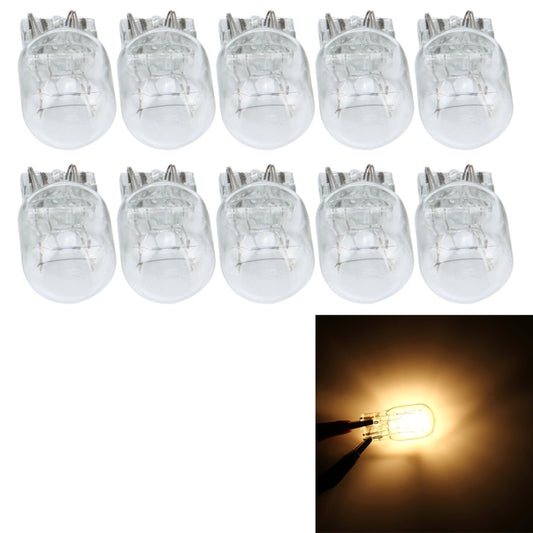 10 PCS 7443 3W Car Turn Light with Glass Shell, DC 12V (Warm White) - Arrow Turn Lights by buy2fix | Online Shopping UK | buy2fix