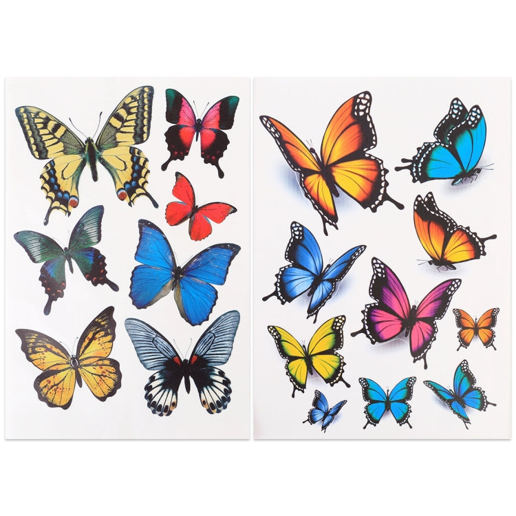 7 PCS Butterfly Shape Plastic Car Free Sticker(Colour) - Decorative Sticker by buy2fix | Online Shopping UK | buy2fix