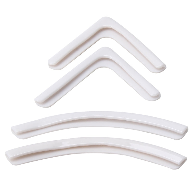 4 PCS/Set Universal Car Styling PVC Car Door Edge Anti Collision Sticker Door Anti-Rub Strips Car Door Scratch Protector(White) - Anti Collision Sticker by buy2fix | Online Shopping UK | buy2fix