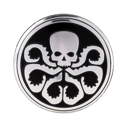 4 PCS Car-Styling Skull Pattern Wheel Hub Decorative Sticker, Diameter: 5.8cm - Decorative Sticker by buy2fix | Online Shopping UK | buy2fix