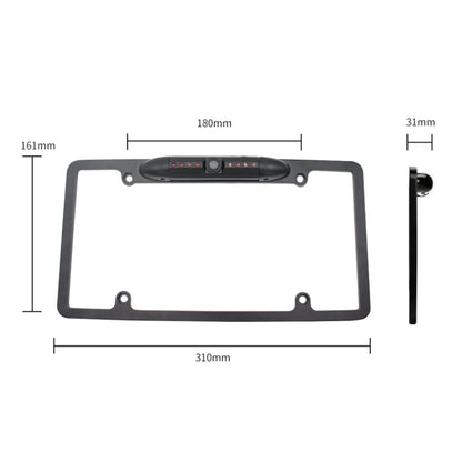 PZ422 America Car License Plate Frame 120 Degree Rear View Camera - In Car by buy2fix | Online Shopping UK | buy2fix