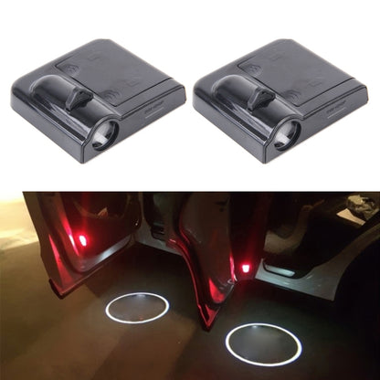 2 PCS LED Ghost Shadow Light, Car Door LED Laser Welcome Decorative Light, Display Logo for MAZDA Car Brand(Black) - Door Lights by buy2fix | Online Shopping UK | buy2fix