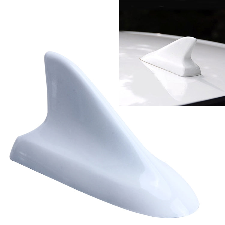 A-886 Car Auto Shark Fin Dome Antenna Decoration for Honda Buick Nissan Hyundai Toyota Volkswagen Mazda(White) - Aerials by buy2fix | Online Shopping UK | buy2fix