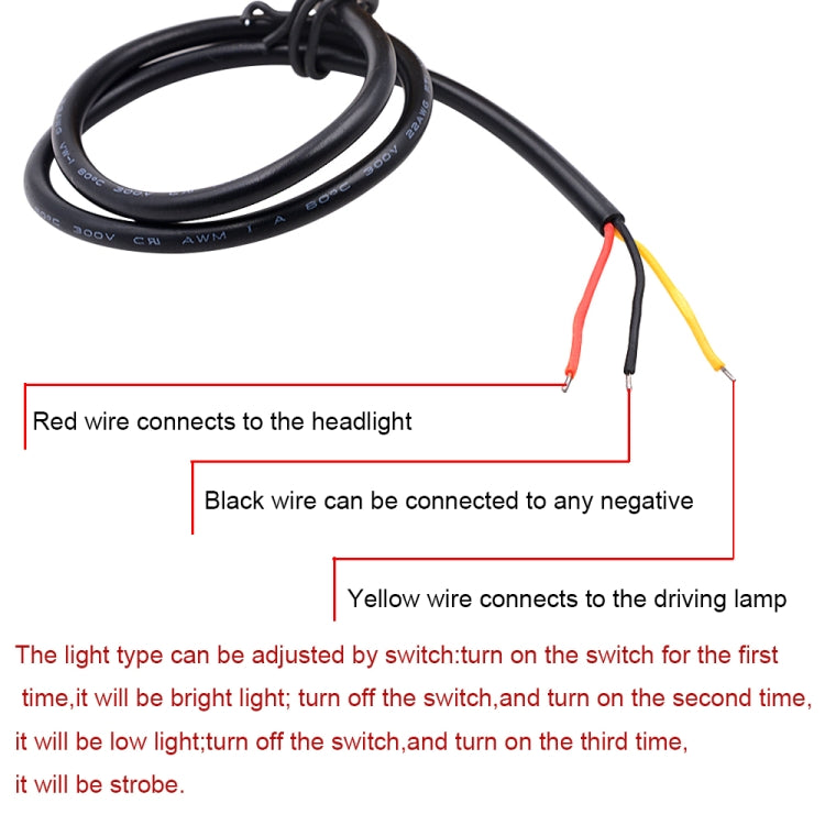 Motorcycle 30W DC 12V-85V LED Headlight Lens Built-in Whirlwind Double Aperture Angle Eyes + Devil Eye(Blue Light) - Headlights by buy2fix | Online Shopping UK | buy2fix