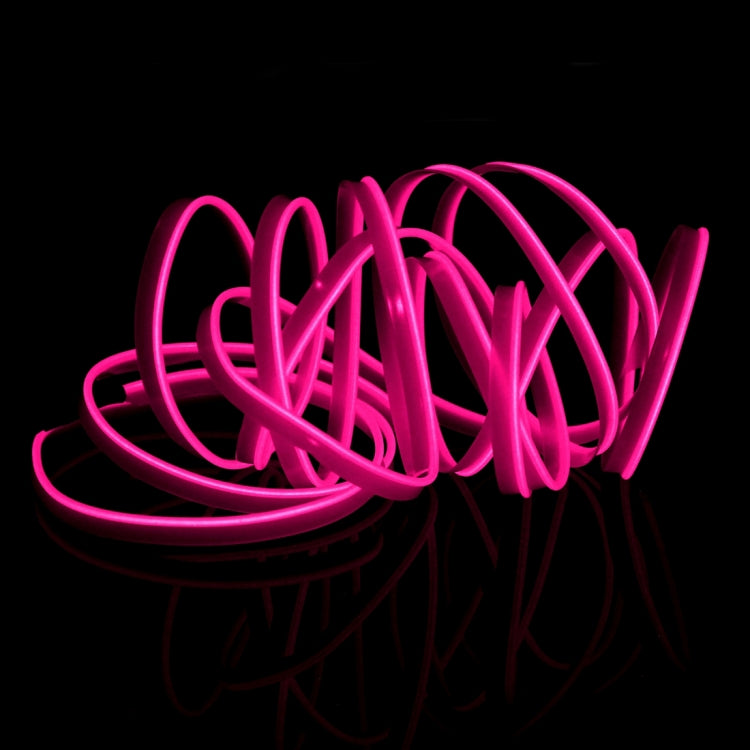 4m Cold Light Flexible LED Strip Light For Car Decoration(Pink Light) - Atmosphere lights by buy2fix | Online Shopping UK | buy2fix