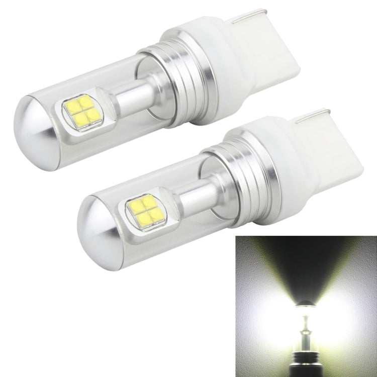 2 PCS 7440 40W 800 LM 6000K Car Turn Light Backup Light Brake Light with 8 Lamps, DC 12V(White Light) - Arrow Turn Lights by buy2fix | Online Shopping UK | buy2fix