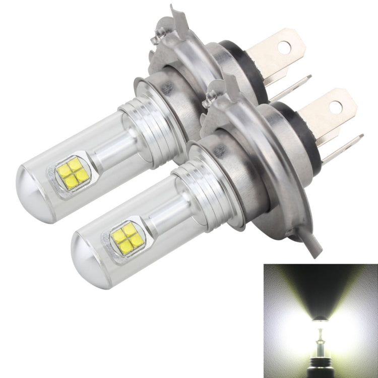 2 PCS  H4 40W 800 LM 6000K 8 CREE LEDs Car Fog Lights, DC 12V(White Light) - In Car by buy2fix | Online Shopping UK | buy2fix