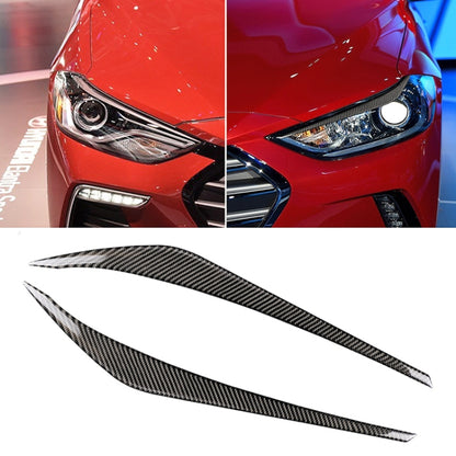 Car Carbon Fiber Light Eyebrow for Hyundai Elantra 2016-2018 - Lamp Decoration by buy2fix | Online Shopping UK | buy2fix