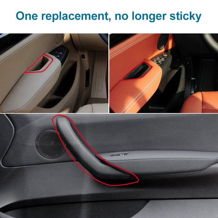Car Rear Left Inside Doors Handle Pull Trim Cover 5141 7394 519-1 for BMW X3 X4, Left Driving (Beige) - In Car by buy2fix | Online Shopping UK | buy2fix