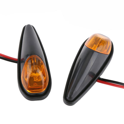 2pcs SL QGD Motorcycle 5W Turn Signal Light (Black) - In Car by buy2fix | Online Shopping UK | buy2fix