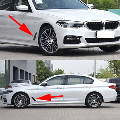 Car ABS Fender Decorative Sticker for BMW 5 Series 525Li 530Li, Bright Black - In Car by buy2fix | Online Shopping UK | buy2fix