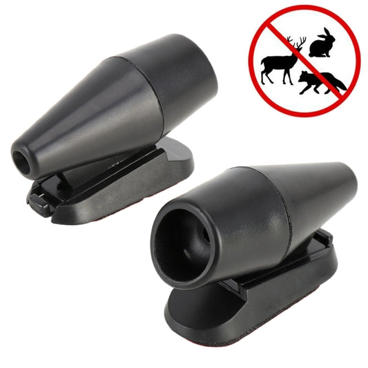 Car ABS Deer Alert Sound Alarm Ultrasonic Wind Power Animal Repeller(Black) - In Car by buy2fix | Online Shopping UK | buy2fix