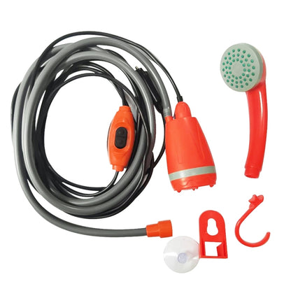 12V Portable Outdoor Universal Car Electric Shower Sprinkler Washer (Orange) - Car washing supplies by buy2fix | Online Shopping UK | buy2fix