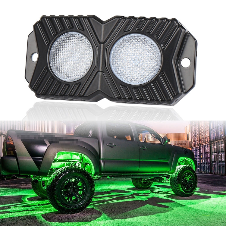 18W DC 12-24V 1.2A LED Double Row Car Bottom Light / Chassis Light / Yacht Deck Atmosphere Light (Green Light) - In Car by buy2fix | Online Shopping UK | buy2fix