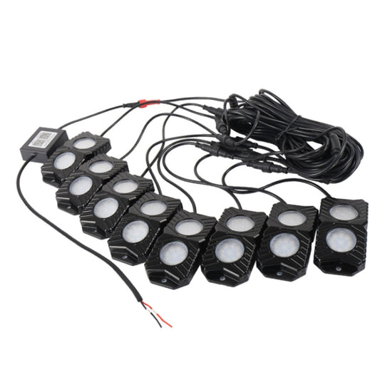 DC12-24V 18/27/36W 8 in 1 Dual-row RGB Mobile Phone Bluetooth APP Control Car Bottom Light / Chassis Light / Yacht Deck Light - In Car by buy2fix | Online Shopping UK | buy2fix