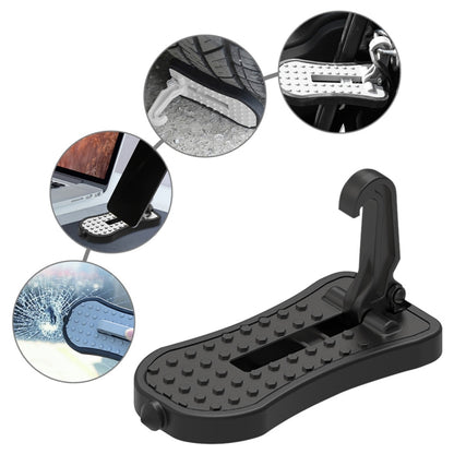 Multi-functional Car Door Sill Step Pedals Pads with Safety Hammer(Black) - In Car by buy2fix | Online Shopping UK | buy2fix