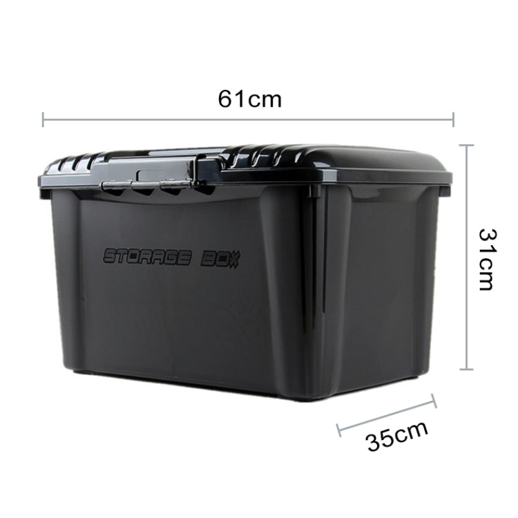 3R-2001 Car / Household Storage Box Sealed Box, Capacity: 50L (Black) - In Car by 3R | Online Shopping UK | buy2fix