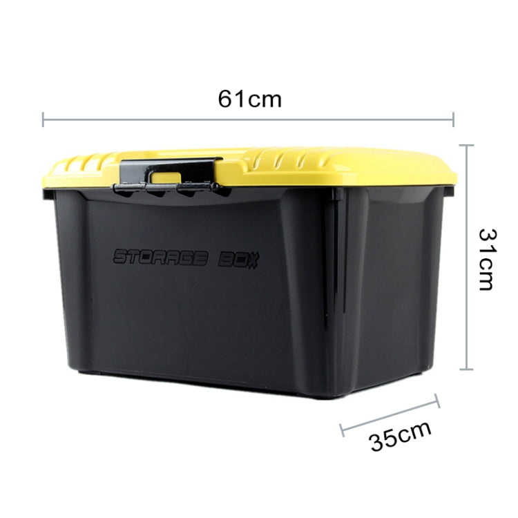 3R-2001 Car / Household Storage Box Sealed Box, Capacity: 50L (Yellow) - In Car by 3R | Online Shopping UK | buy2fix