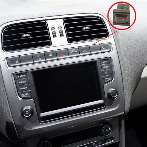 Car Center Console CD Reserved Position Modified USB Port 2.6x2.3cm for Volkswagen / Audi / Skoda - In Car by buy2fix | Online Shopping UK | buy2fix