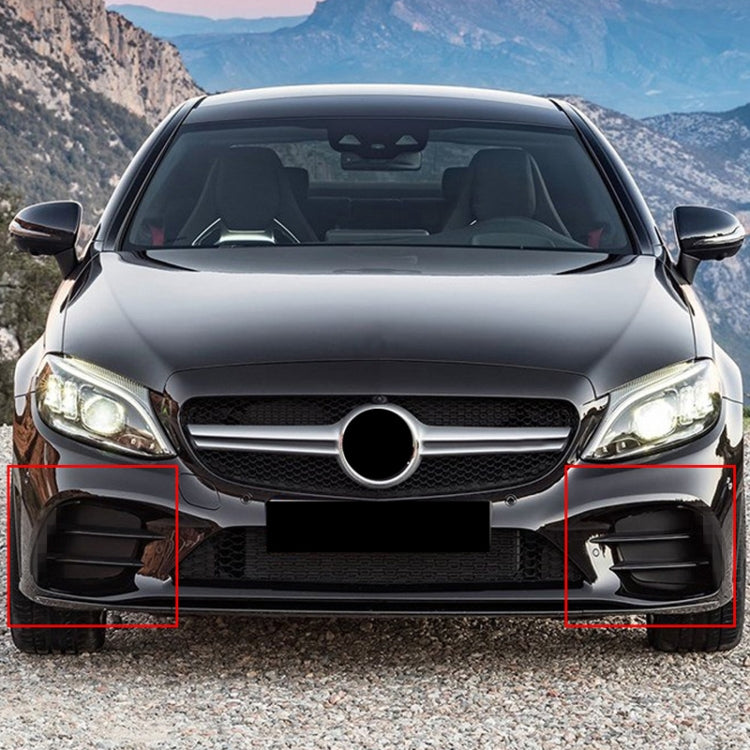 Car Air Inlet Grille Decoration Sticker Strip for Mercedes-Benz C Class C180L/C260L/C300L (Carbon Fiber Black) - In Car by buy2fix | Online Shopping UK | buy2fix