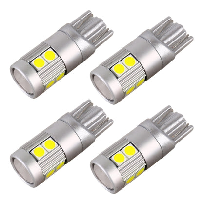 4 PCS T10 DC12V / 2W Car Clearance Light 9LEDs SMD-3030 Lamp Beads (White Light) - In Car by buy2fix | Online Shopping UK | buy2fix