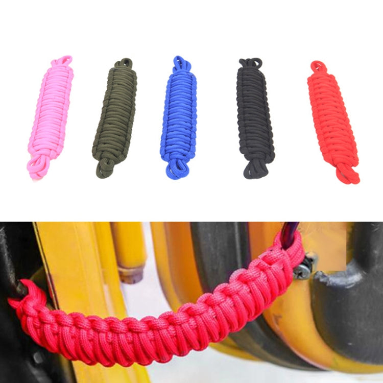 Car Door Limit Braided Rope Strap for Jeep Wrangler (Black) - In Car by buy2fix | Online Shopping UK | buy2fix