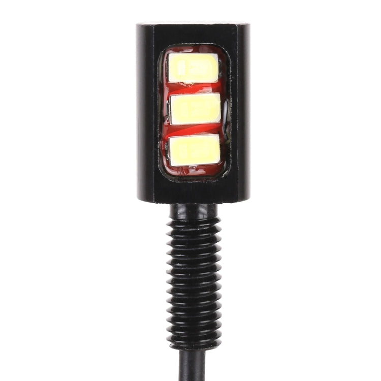 1 Pair DC12V 0.4W 3LEDs SMD-5630 Car / Motorcycle License Plate Light, Cable Length: 27cm (Red Light) - In Car by buy2fix | Online Shopping UK | buy2fix