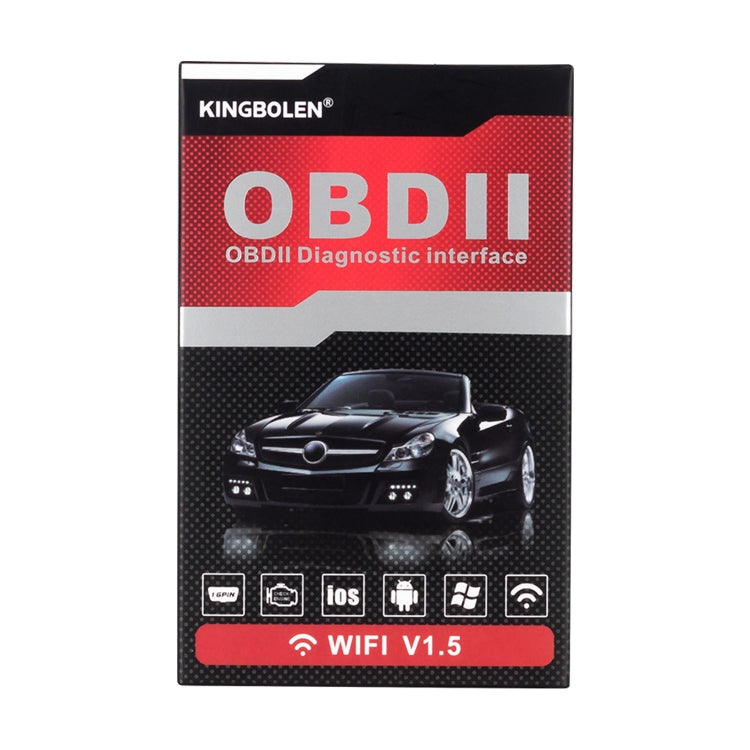 OBD II ELM327 WiFi V1.5 Car Fault Diagnostic Tool PIC25K80 Chip - In Car by buy2fix | Online Shopping UK | buy2fix