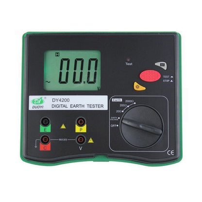 DUOYI DY4200 Car Higher Accuracy Digital Ground Resistance Tester - In Car by buy2fix | Online Shopping UK | buy2fix