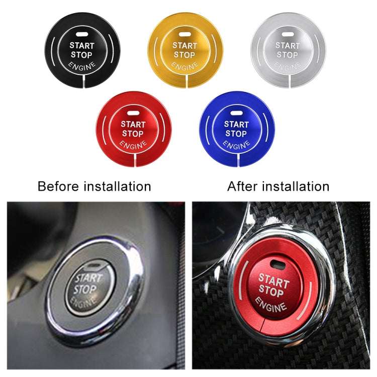 Car Engine Start Key Push Button Ring Trim Sticker for Infiniti (Gold) - In Car by buy2fix | Online Shopping UK | buy2fix