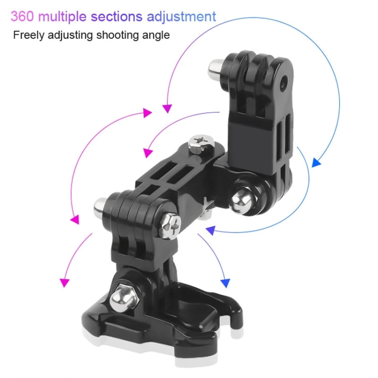 Cycling Helmet Adhesive Multi-Joint Arm Fixed Mount Set with J-Hook Buckle Mount & Screw for DJI Osmo Action, GoPro HERO10 Black /9 Black / HERO8 Black /7 /6 /5 /5 Session /4 Session /4 /3+ /3 /2 /1, Xiaoyi and Other Action Cameras - DJI & GoPro Accessories by buy2fix | Online Shopping UK | buy2fix