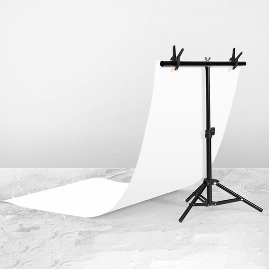 70x75cm T-Shape Photo Studio Background Support Stand Backdrop Crossbar Bracket Kit with Clips, No Backdrop - Camera Accessories by buy2fix | Online Shopping UK | buy2fix