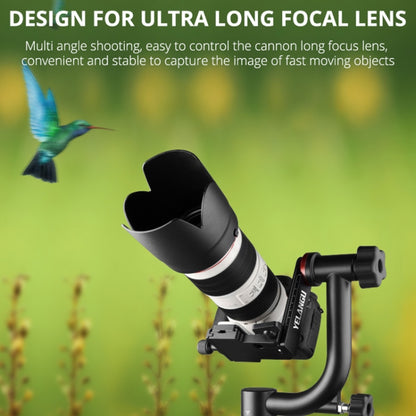 YELANGU  A201 360 Degree Horizontal Gimbal Tripod Head for DV and SLR Cameras (Black) - Camera Accessories by YELANGU | Online Shopping UK | buy2fix