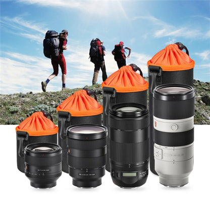4 in 1 SLR Camera Lens Bag Micro Single Lens Bag Lens Inner Bile Bag Waterproof Protective Case Plus Velvet Thickening (Orange) - Camera Accessories by buy2fix | Online Shopping UK | buy2fix